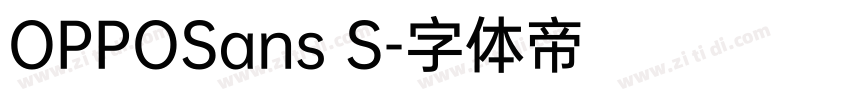 OPPOSans S字体转换